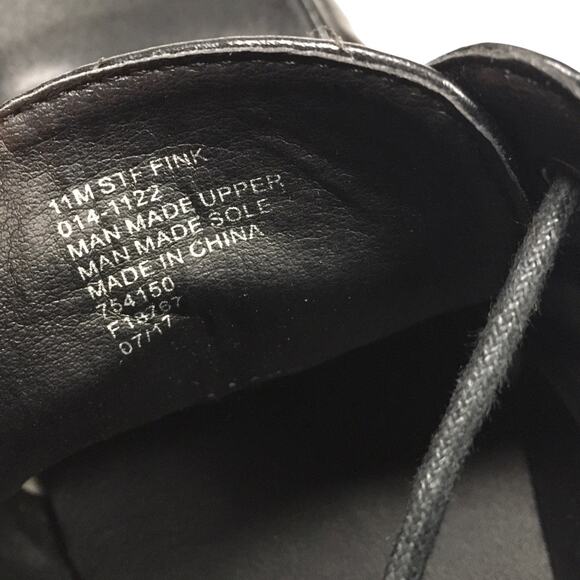 Stafford Oxford Dress Shoes Black Memory Foam Lace-Up Closed Square Toe Men's 11 - Picture 5 of 12